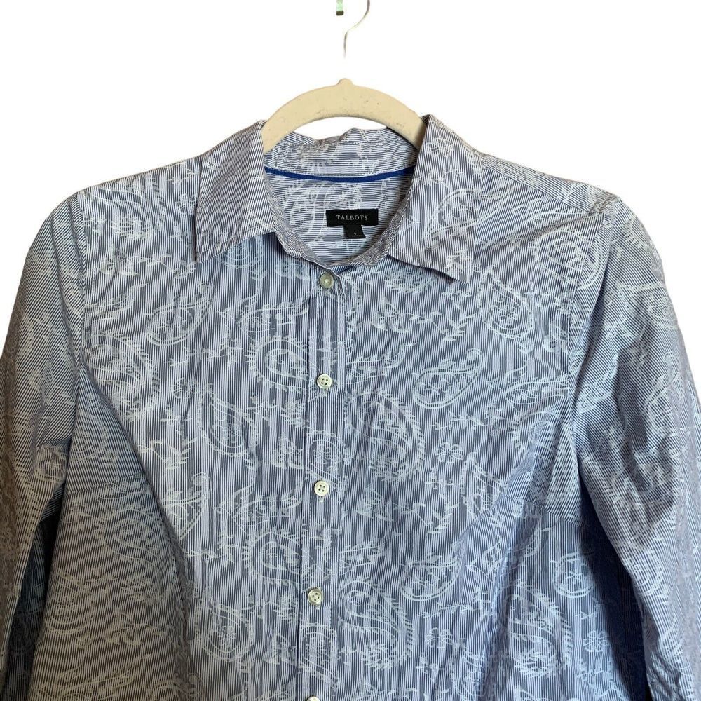 Talbots Womens Size Small Multicolor Stripe Paisl… - image 2